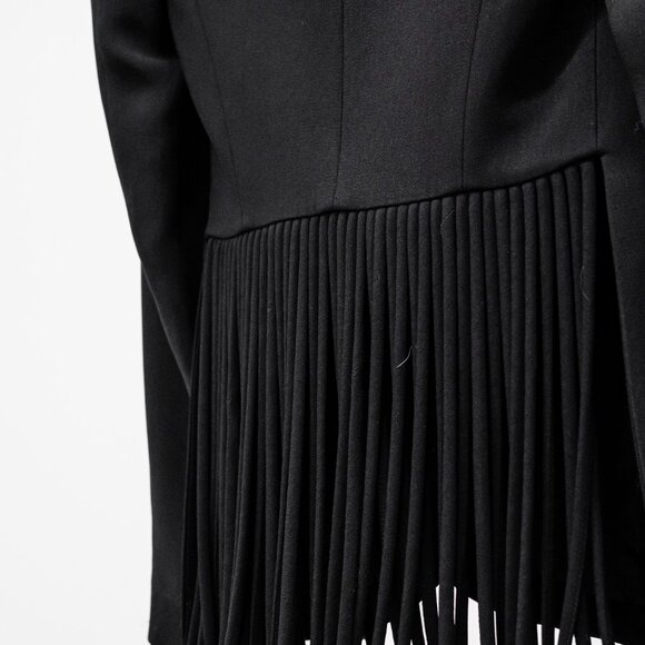 Lolita Lempicka Black Rhinestone Fringe Blazer - Picture 7 of 8